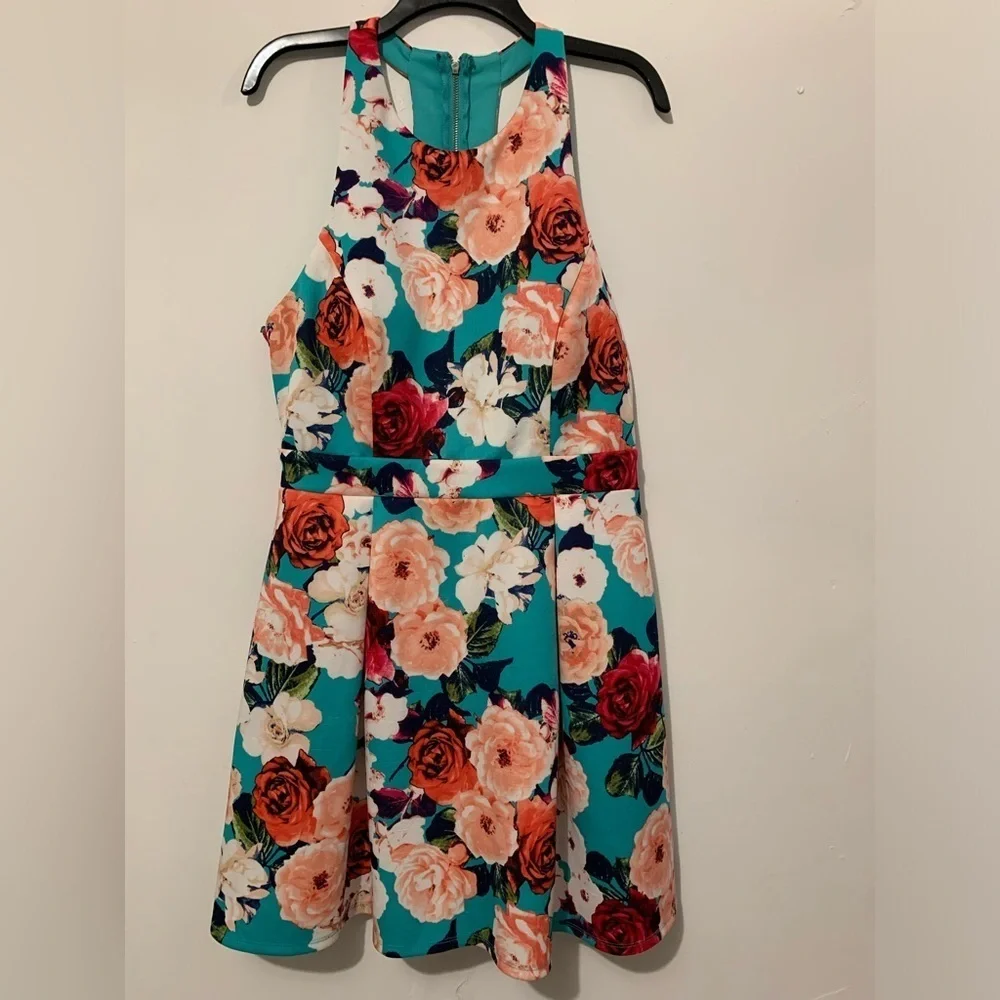 Jodi Kristopher Junior’s Floral Dress sz 15